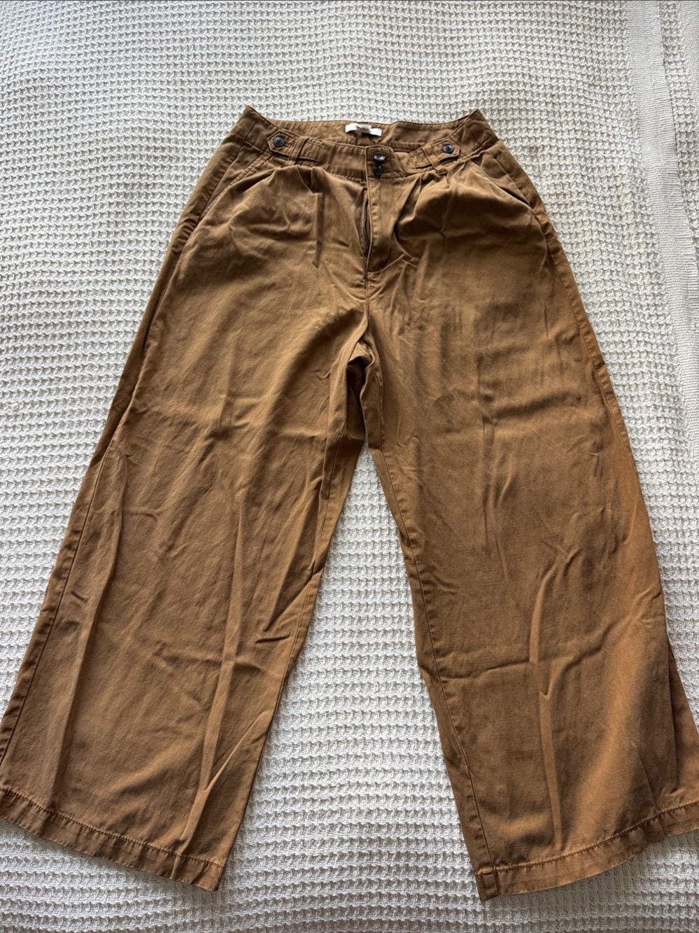 Madewell Harlow Wide-Leg Trousers - Acorn Size 8P / 29P